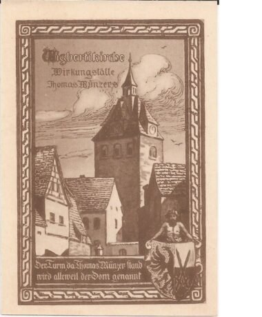 Реверс банкноты Seria milenijna 50 fenigów – numer 6: Heinrich IV + Lothar (Niemcy) 1921