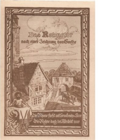 Реверс банкноты 50 Pfennigów Seria Tysiąclecia Wydanie 8: Heinrich VI + Philipp (Niemcy) 1921