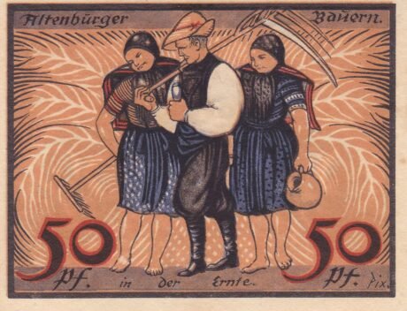 Реверс банкноты 50 fenigów (Niemcy) 1921