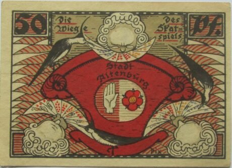 Реверс банкноты 50 Pfennig Skat Series - Gracze (Niemcy) 1921