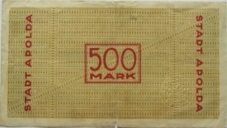 Реверс банкноты 500 marek (Niemcy) 1922