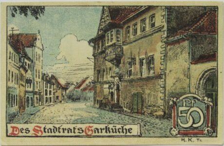 Реверс банкноты 50 fenigów (Niemcy) 1921