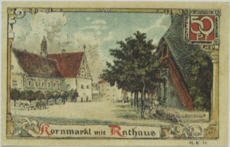 Реверс банкноты 50 fenigów (Niemcy) 1921