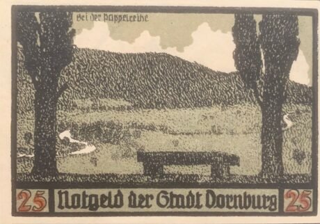 Реверс банкноты 25 пфеннигов (Германия) 1921 года