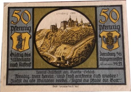 Аверс банкноты 50 пфеннигов (Германия) 1921 года