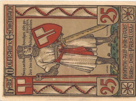 Реверс банкноты 25 fenigów (Niemcy) 1922