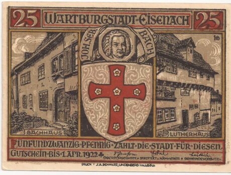 Аверс банкноты 25 fenigów (Niemcy) 1922