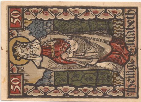 Реверс банкноты 50 fenigów (Niemcy) 1922