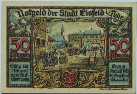 Аверс банкноты 50 пфеннигов (Германия) 1921 года