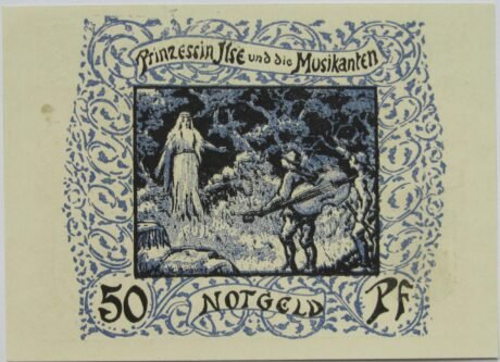 Реверс банкноты 50 fenigów Kyffhäuser Series (Niemcy) 1921