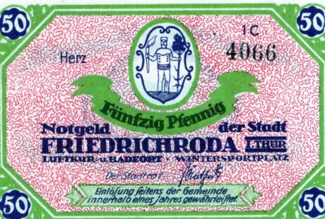 Аверс банкноты 50 fenigów (Niemcy) 1920