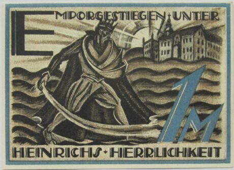 Реверс банкноты 1 marka (Niemcy) 1921