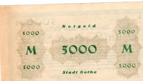 Реверс банкноты 5000 marek (Niemcy) 1923
