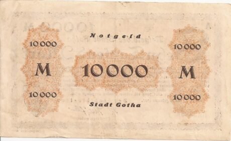 Реверс банкноты 10000 marek (Niemcy) 1923