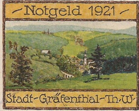 Реверс банкноты 10 fenigów (Niemcy) 1921