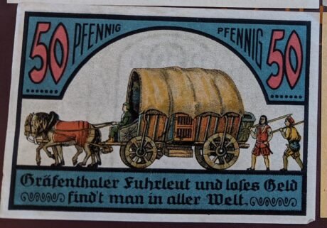 Реверс банкноты 50 fenigów (Niemcy) 1921