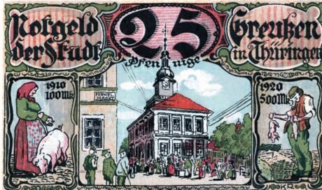 Реверс банкноты 25 пфеннигов (Германия) 1921 года