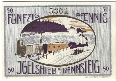 Реверс банкноты 50 fenigów (Niemcy) 1921