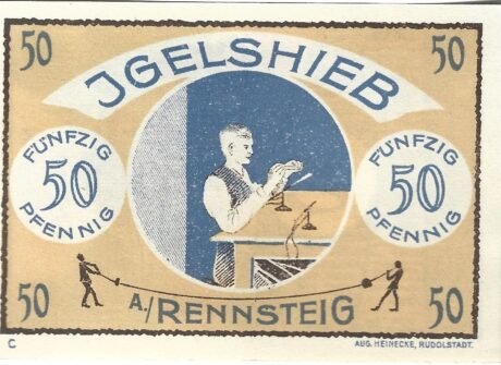 Реверс банкноты 50 fenigów (Niemcy) 1921