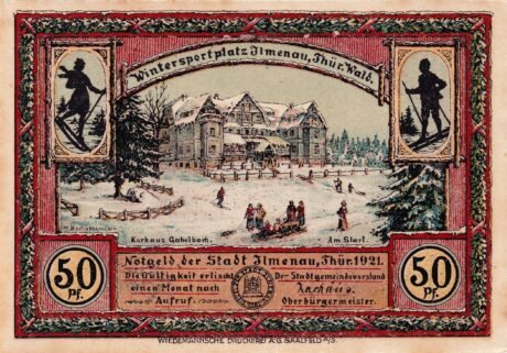 Аверс банкноты 50 fenigów (Niemcy) 1921