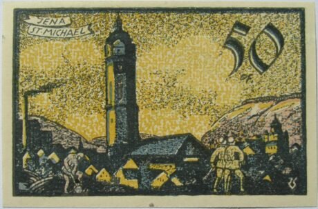 Реверс банкноты 50 fenigów (Niemcy) 1921