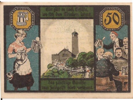 Реверс банкноты 50 fenigów Fuchsturmgemeinde (Niemcy) 1921