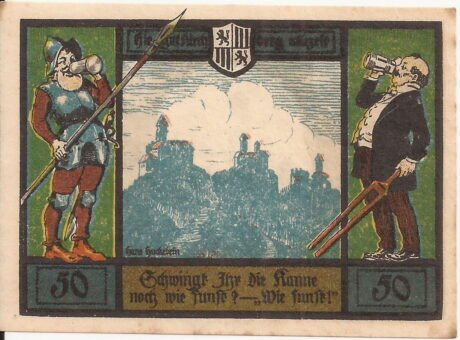 Реверс банкноты 50 fenigów Fuchsturmgemeinde (Niemcy) 1921