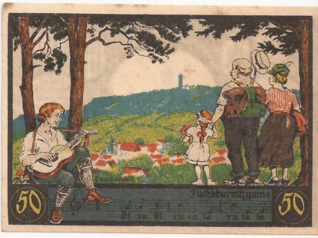 Реверс банкноты 50 fenigów Fuchsturmgemeinde (Niemcy) 1921