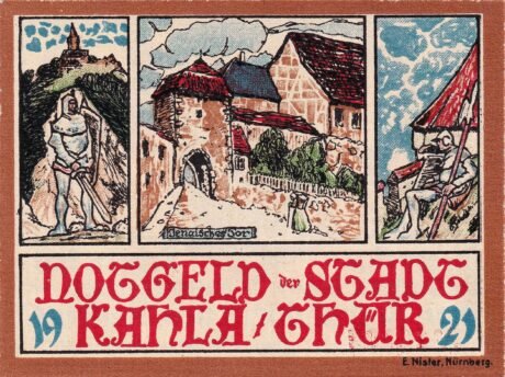 Реверс банкноты 10 fenigów (Niemcy) 1921