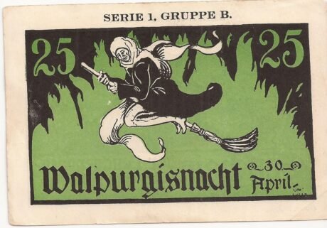 Реверс банкноты 25 fenigów Leuchtenburg-Wirtschaft (Niemcy)