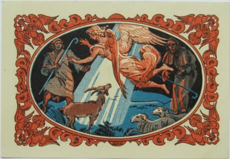 Реверс банкноты Seria bożonarodzeniowa 50 fenigów (Niemcy) 1921