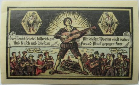 Реверс банкноты 50 fenigów (Niemcy) 1921