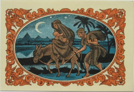 Реверс банкноты Seria bożonarodzeniowa 50 fenigów (Niemcy) 1921