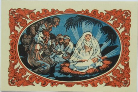 Реверс банкноты Seria bożonarodzeniowa 50 fenigów (Niemcy) 1921