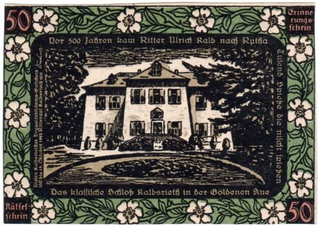 Аверс банкноты 50 fenigów (Niemcy) 1921