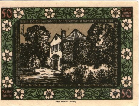 Аверс банкноты 50 fenigów (Niemcy) 1921