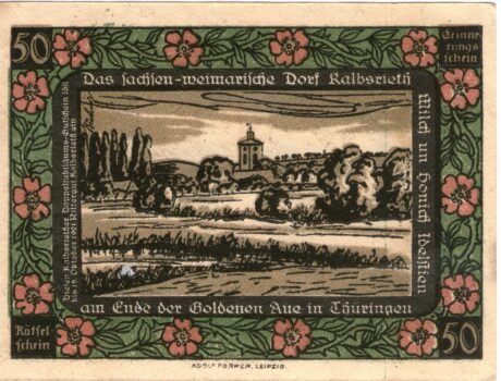 Аверс банкноты 50 fenigów (Niemcy) 1921