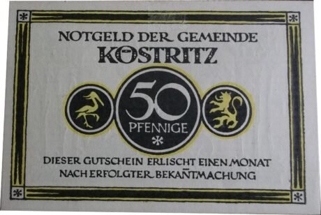 Аверс банкноты 50 fenigów (Niemcy)