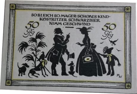 Реверс банкноты 50 fenigów (Niemcy)