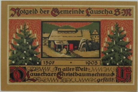 Реверс банкноты 50 fenigów (Niemcy) 1921