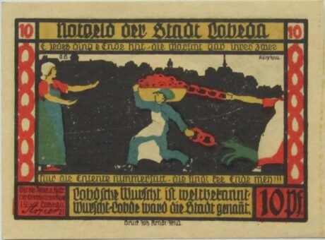 Аверс банкноты 10 пфеннигов (Германия) 1921 года