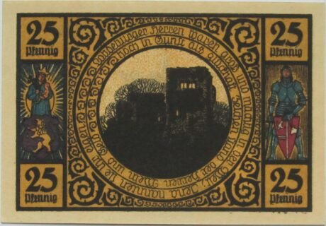 Реверс банкноты 25 пфеннигов (Германия) 1921 года