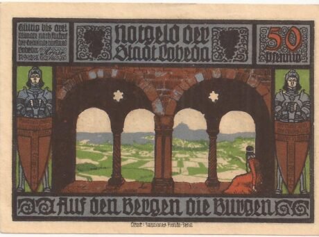 Аверс банкноты 50 fenigów (Niemcy) 1921