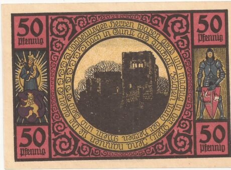 Реверс банкноты 50 fenigów (Niemcy) 1921