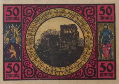 Реверс банкноты 50 fenigów (Niemcy) 1921