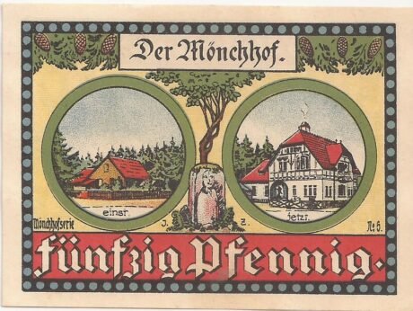 Реверс банкноты 50 fenigów (Niemcy) 1921