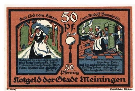 Реверс банкноты 50 fenigów (Niemcy) 1921