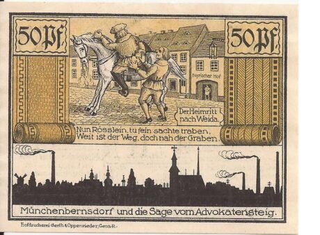 Реверс банкноты 50 fenigów (Niemcy) 1921