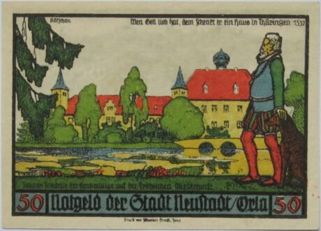 Реверс банкноты Seria historyczna 50 fenigów (Niemcy) 1921