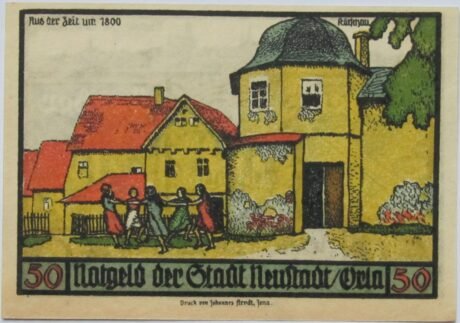 Реверс банкноты Seria historyczna 50 fenigów (Niemcy) 1921